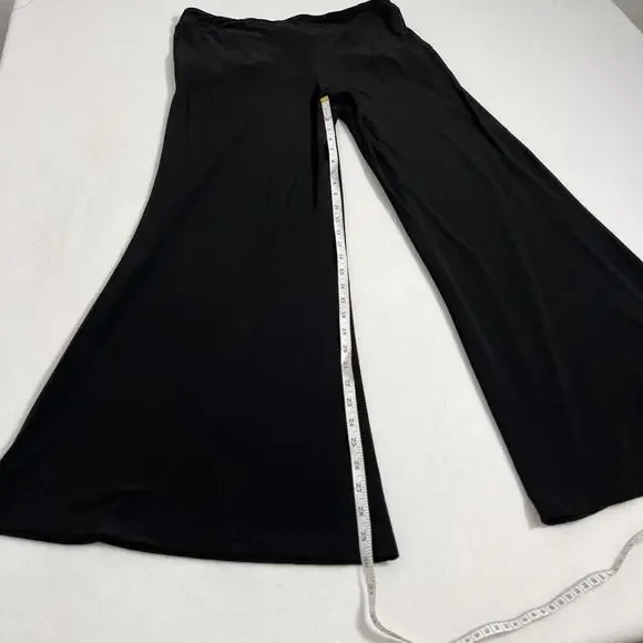 Joseph Ribkoff Pants Womens 12 Black Wide Leg Palazzo Pull On Cocktail Stretch - Picture 8 of 11
